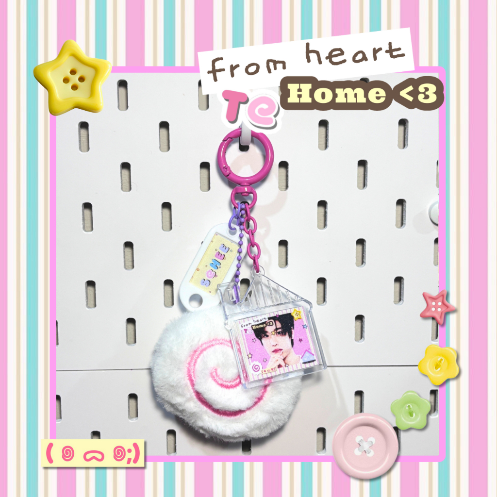 From Heart To Home Plushie Keychain FREE CUSTOM  by hipo studio