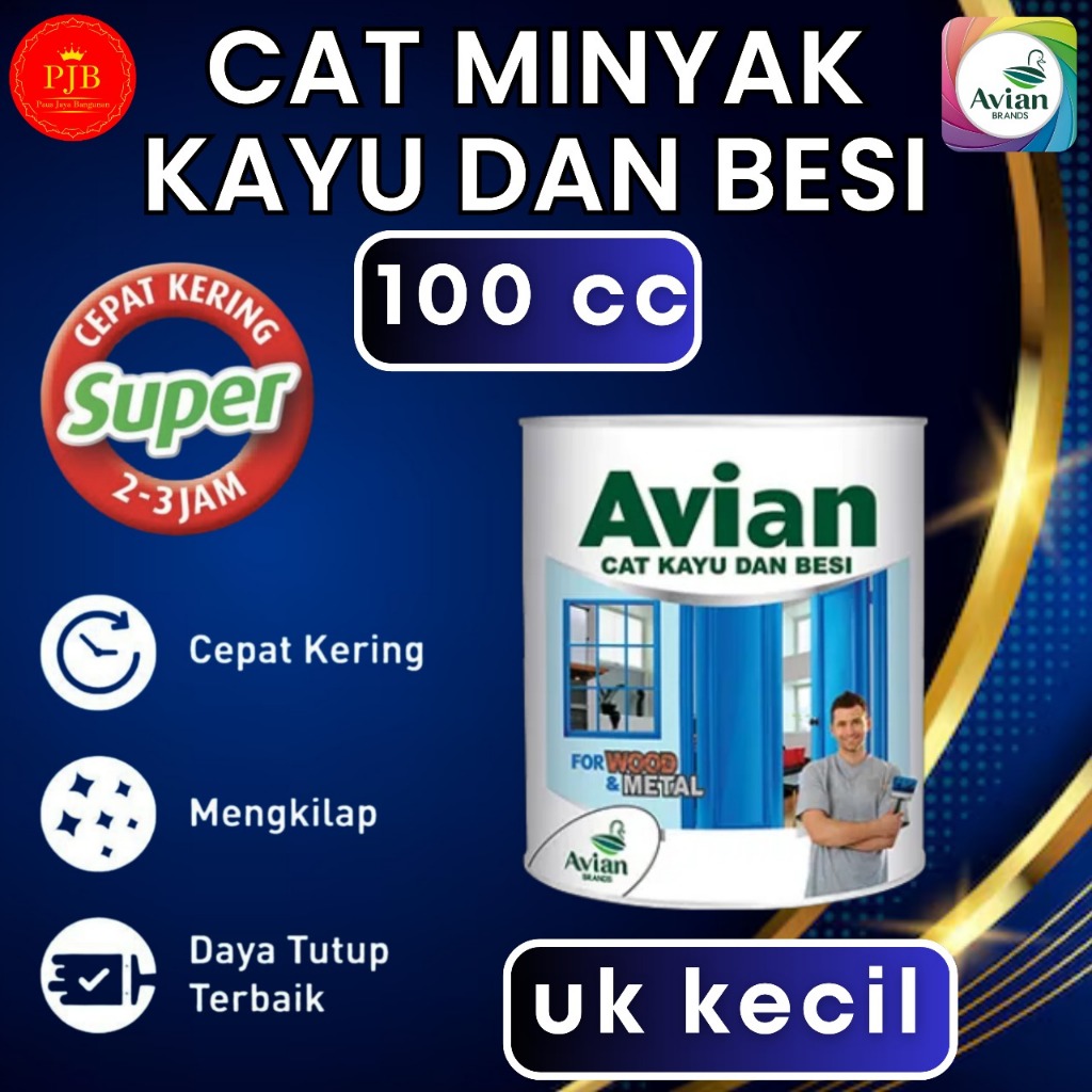 

9.9 SALE Cat Minyak Kayu dan Besi Avian 100 CC