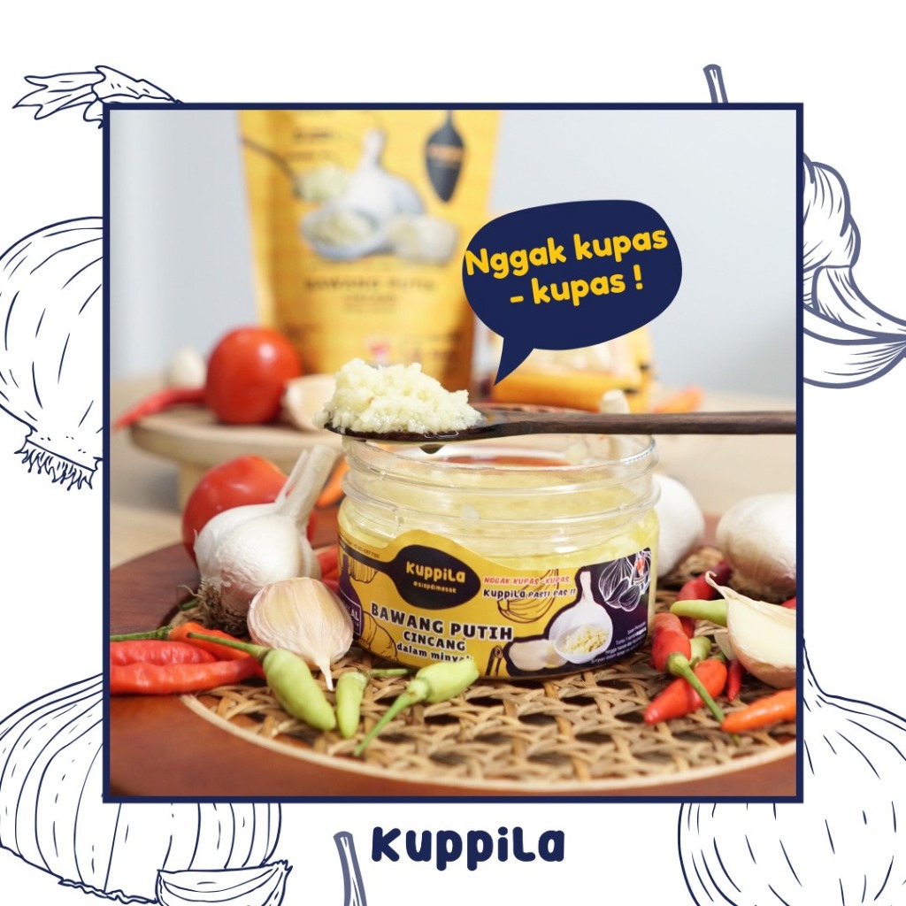 

Kuppila - Bawang Putih Cincang dalam Minyak (Jar / Pouch 200g)