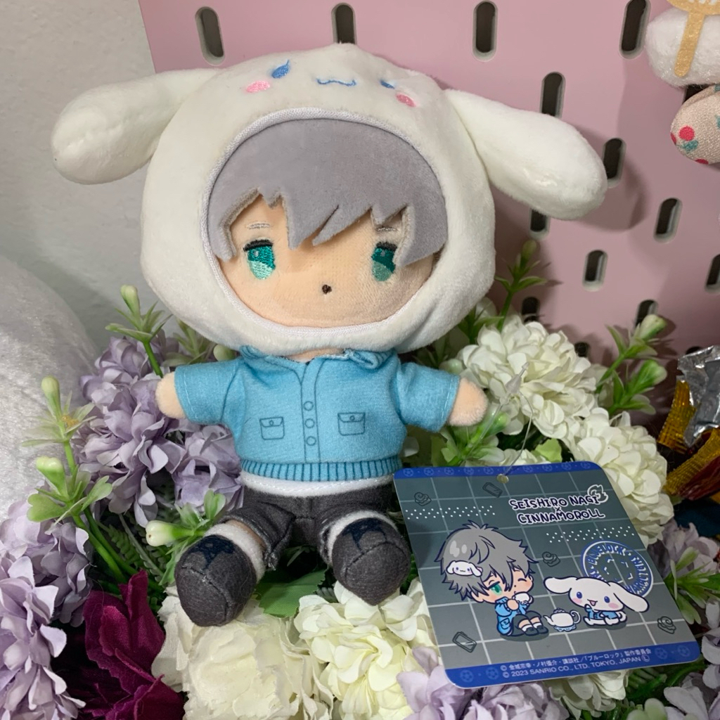 (READY) Boneka Plush Blue Lock x Sanrio Cinnamoroll  - Seishiro Nagi