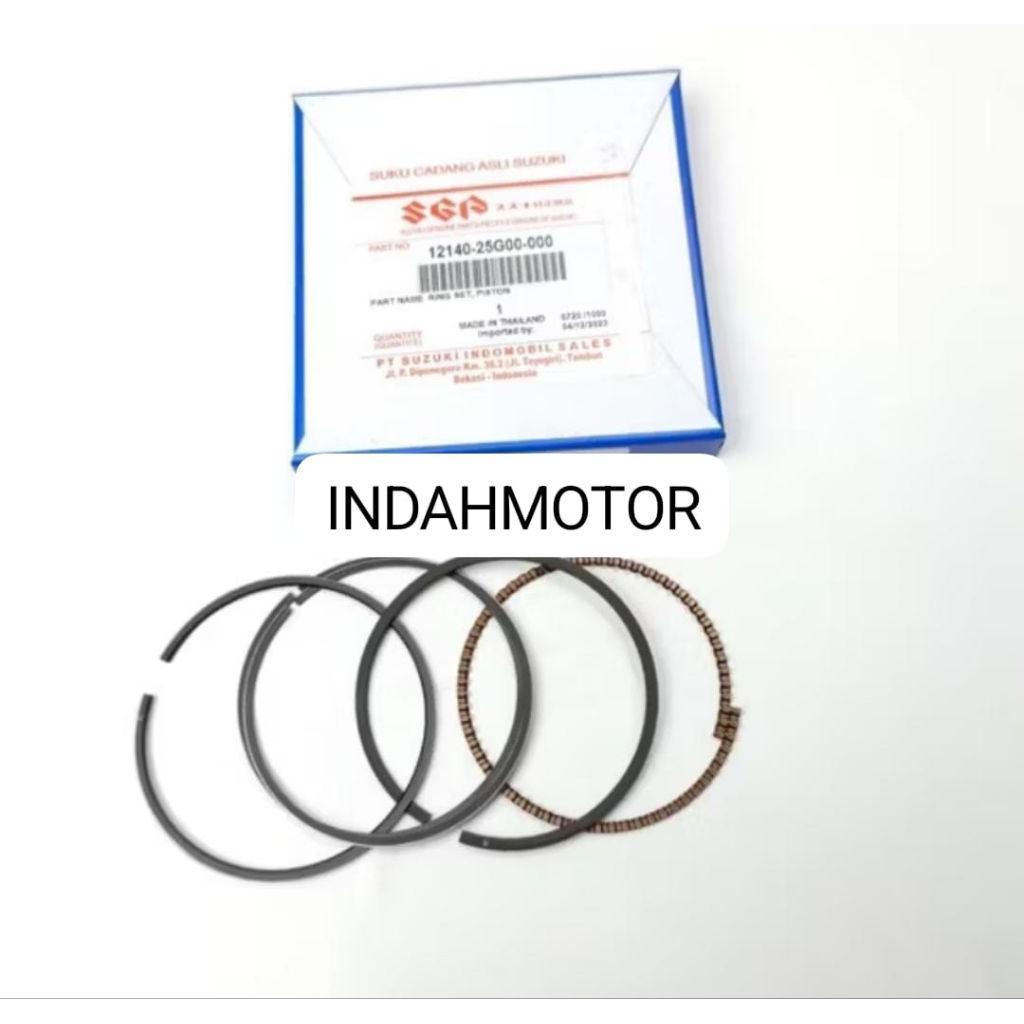 RING SEHER  RING PISTON STD SATRIA FU OLD BARONG FU FACELIFT KARBU 12140-25G00-000 ORIGINAL SGP