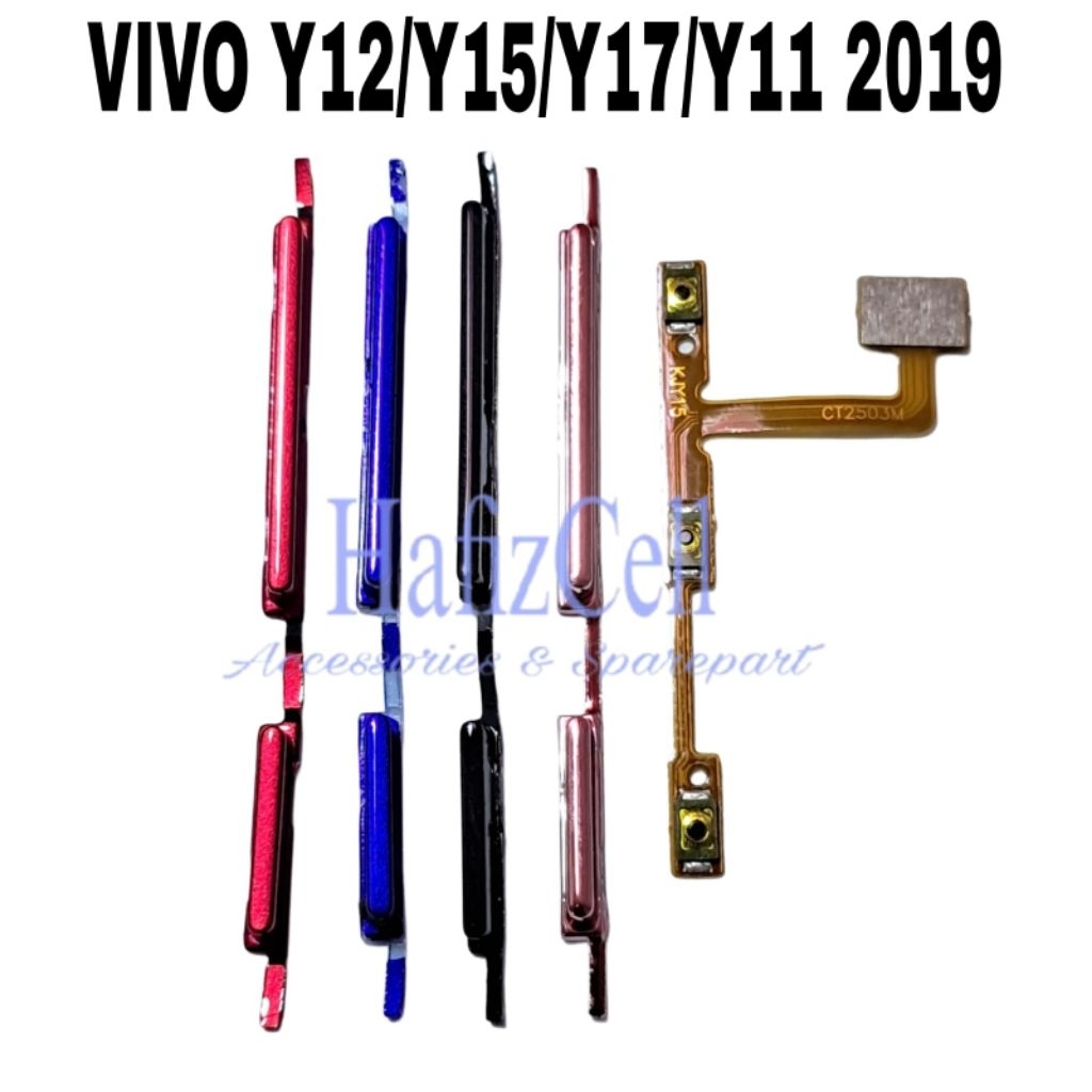 TOMBOL LUAR 1 SET ON OFF VOLUME + FLEXIBLE ON OFF VOLUME HP VIVO Y12 / Y15 / Y17 / Y11 2019