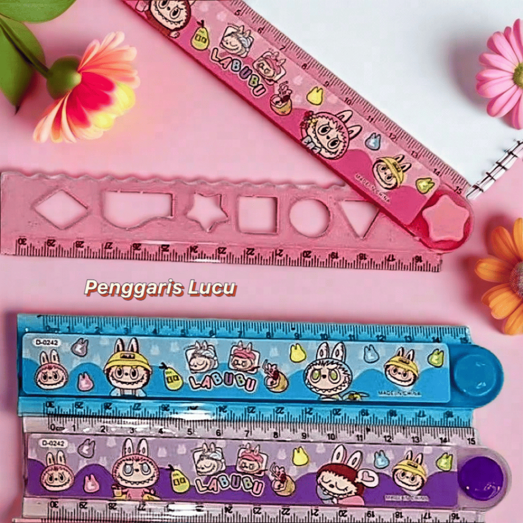

Penggaris Lipat 30cm Karakter Lucu dengan pola simbol 1pcs