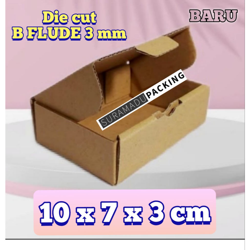 

Kardus box packing DIE CUT 10x7x3 cm bahan B-flude 3mm DIE CUT PIZZA kardus box packing Die cut pizza Kardus box karton packing 10x7x3 cm Packing Polos dan Tebal 3mm B FLUDE