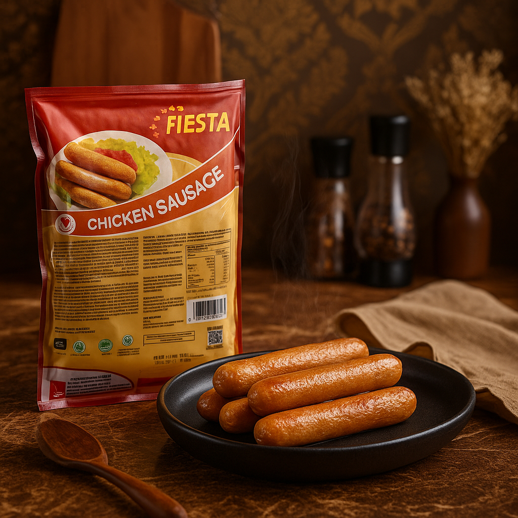 

FIESTA Chicken Sausage 500g isi 15 / sosis ayam siap masak