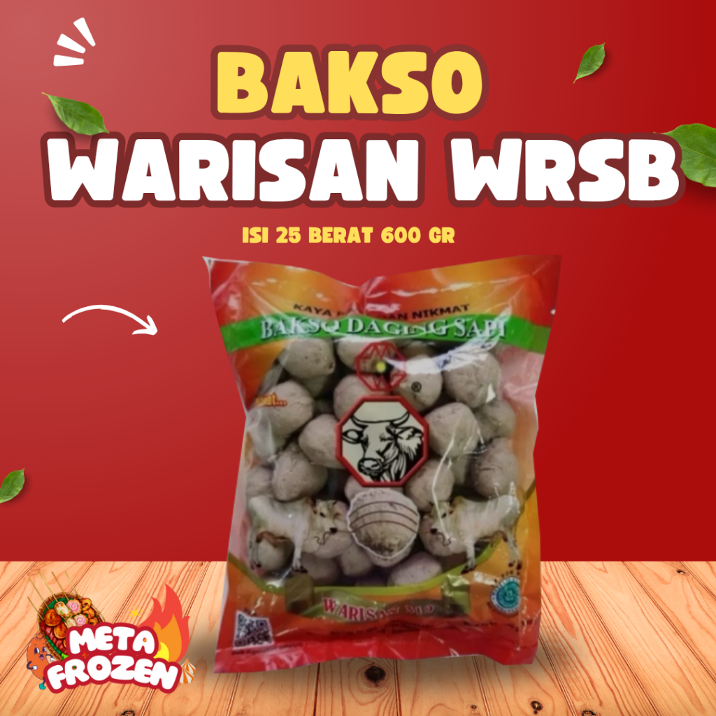 

Warisan Bakso WRSB Isi 25 Berat 600 Gr