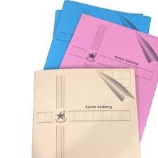 

Buku Kotak Besar & Kotak Sedang 38 Lembar Merk BINTANG OBOR Harga Per pcs & per pack