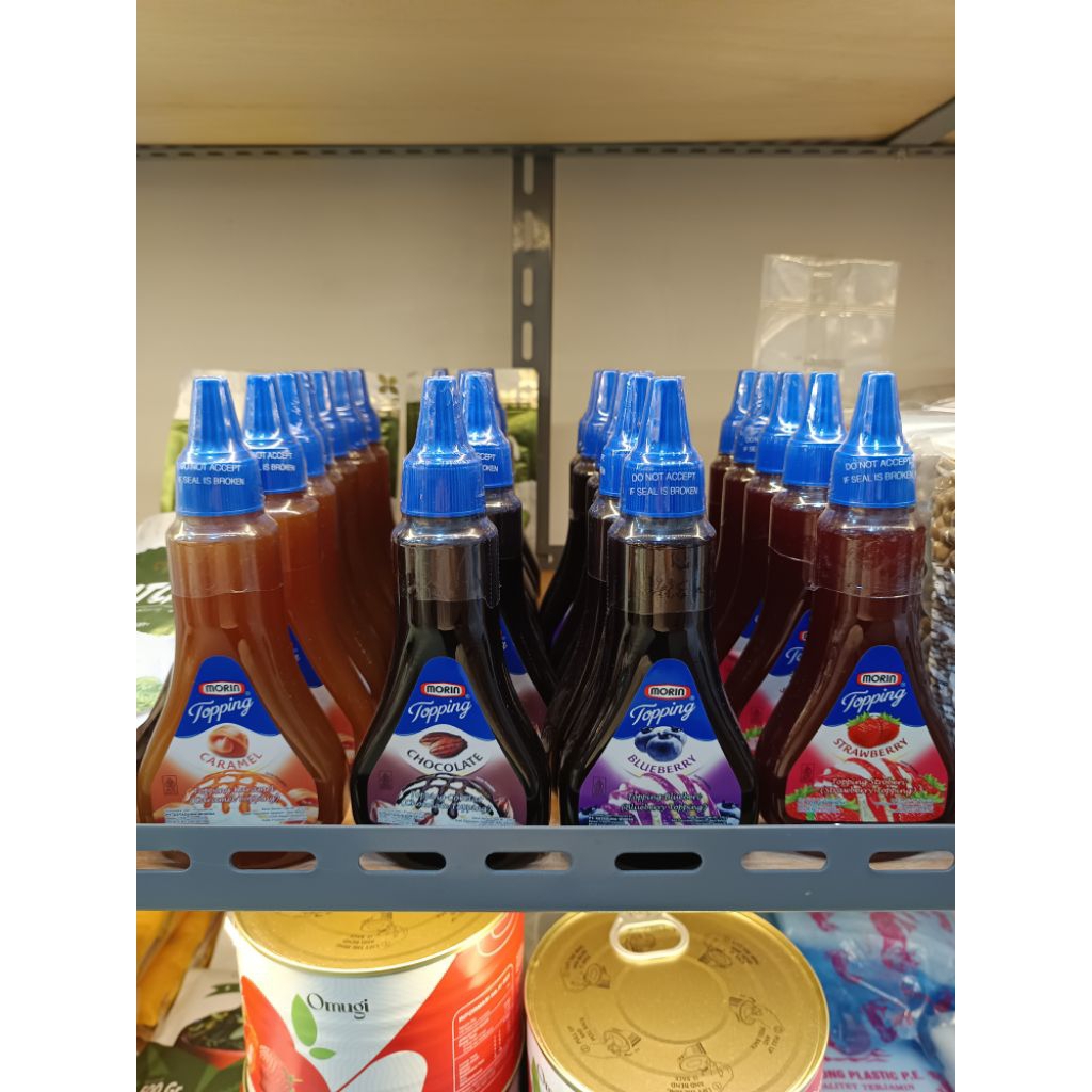 

sauce morin/saos topping caramel/chocolate/blueberry/strawberry