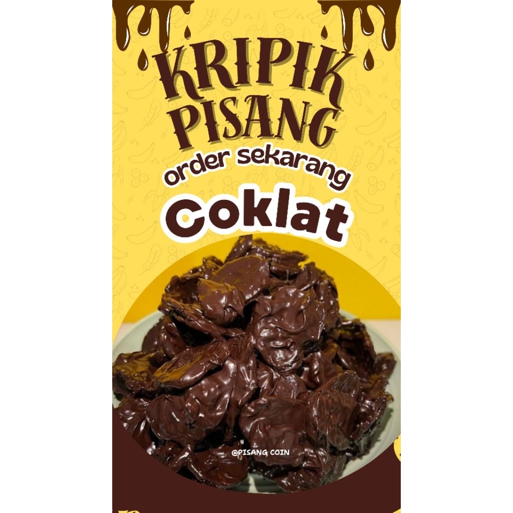 

Keripik pisang coklat | keripik pisang lumer