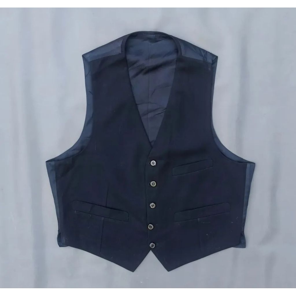RV252/Hitam/size L/vest jas/vest pria/vest formal/vest hitam/vest nikah