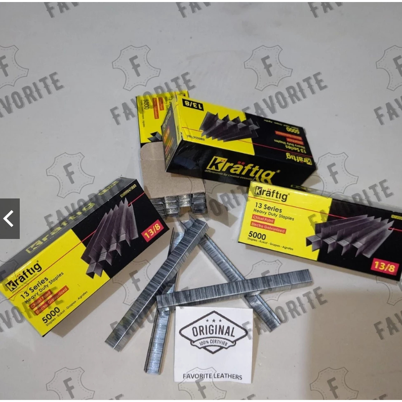 

GROSIR Isi staples 13/8 merk KRAFTIG STAPLESS ISI STAPLER STAPLES TEMBAK STAPLES JOK MOTOR MOBIL