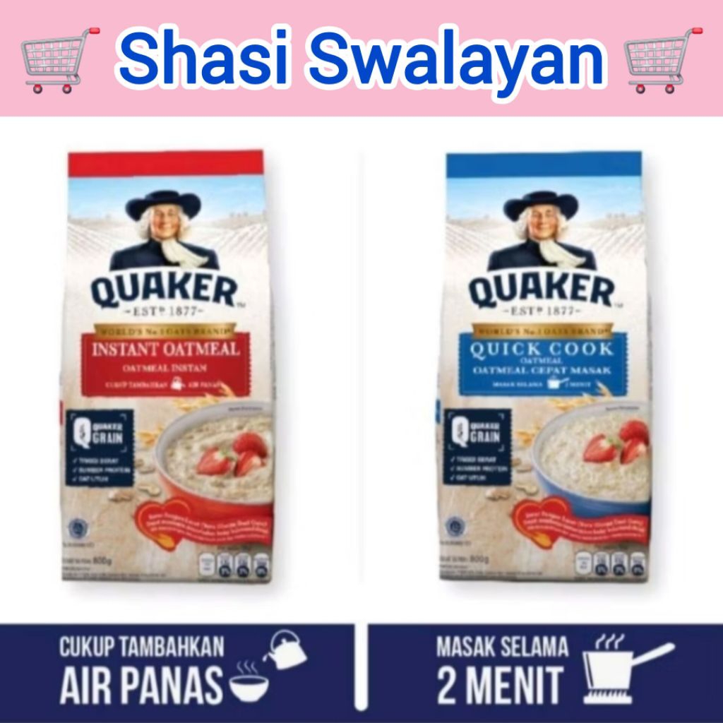 

Quaker Oatmeal 200 gr - Instan/ Quick Cook