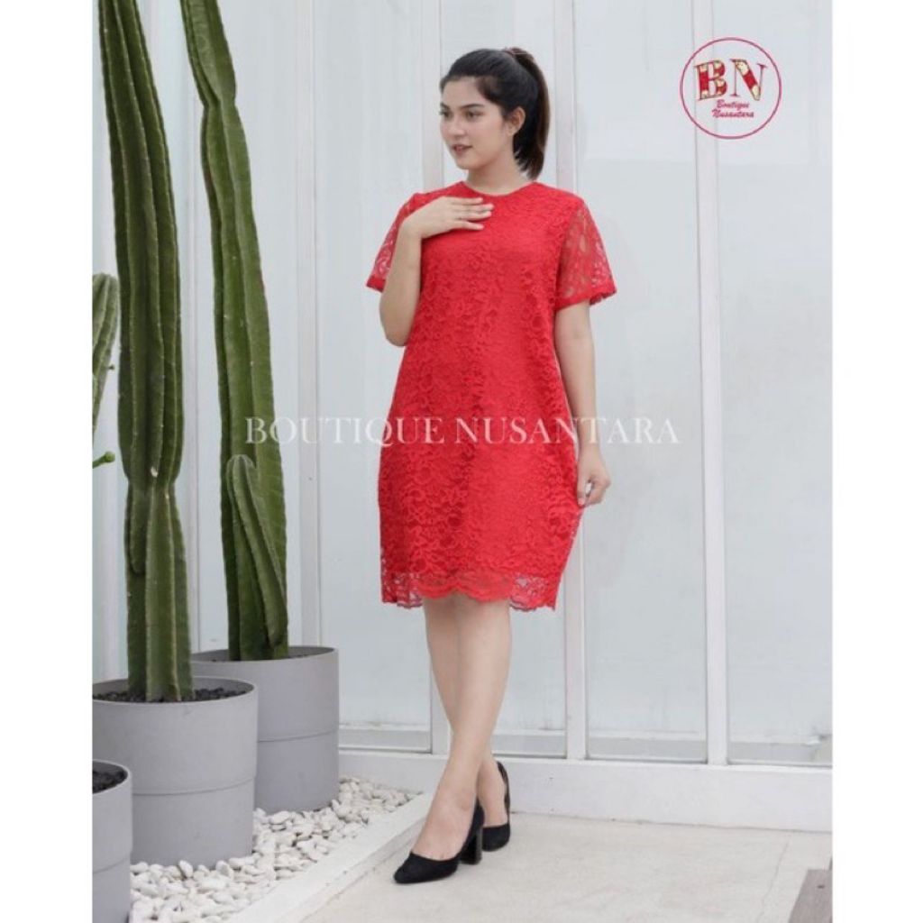 dress terbaru dress brokat pendek elegant