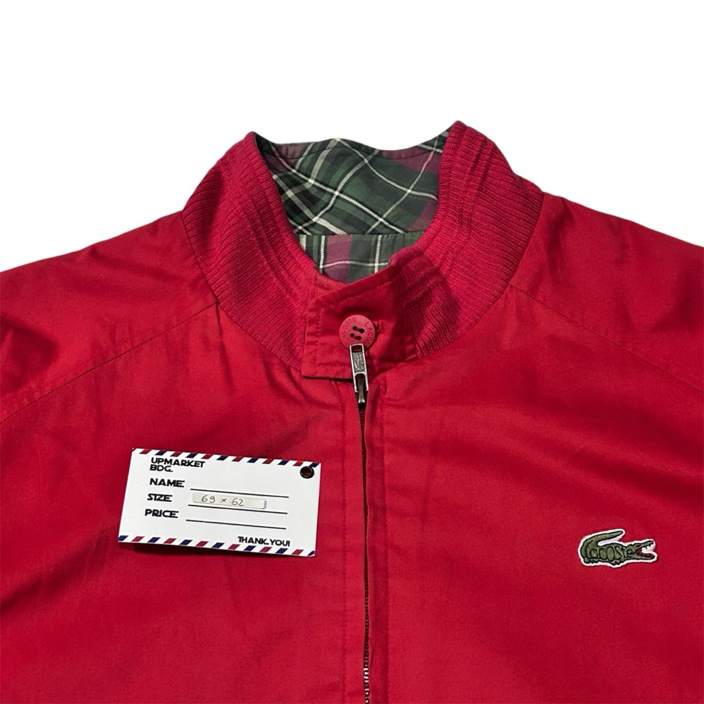 Lacoste Tartan Harrington Reversible