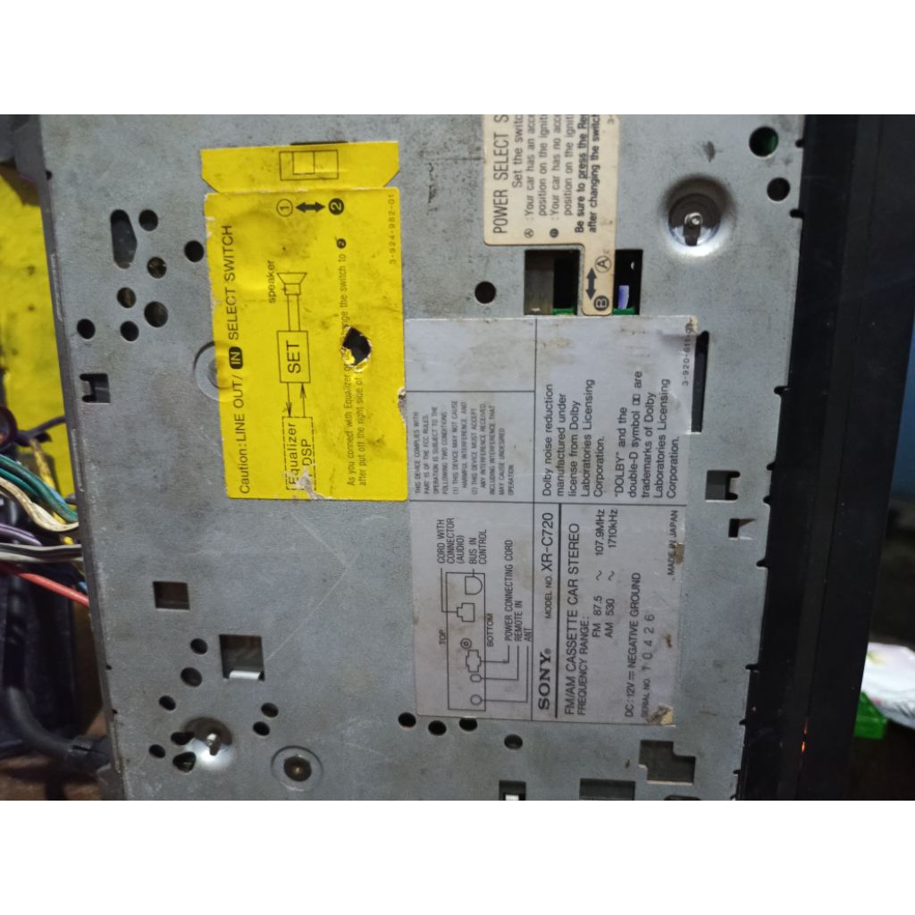 Single din Head unit SONY Casette reciver.with DSP