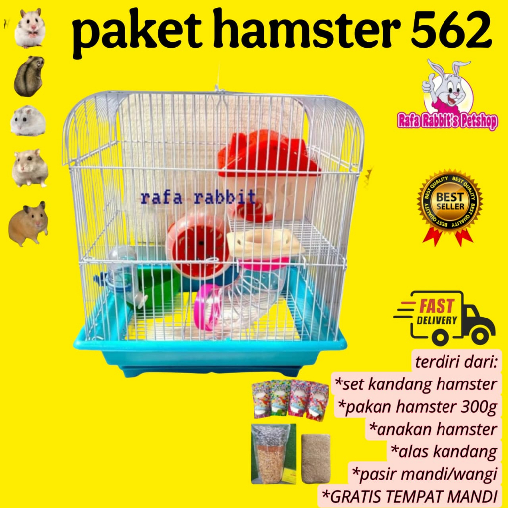 Paket Kandang Hamster 562# Rumah Hamster Terlaris Termurah / Kandang Hamster Akrilik Jumbo