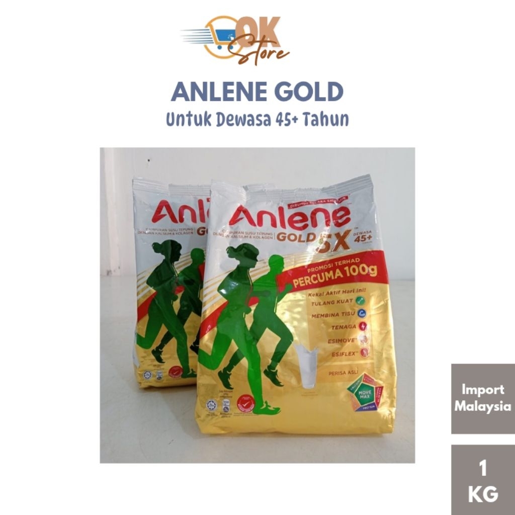 

Susu Anlene Gold Untuk Usia 45 Tahun Ke Atas 1 KG (Import Malaysiaa) (Expiry 23 May 2026)