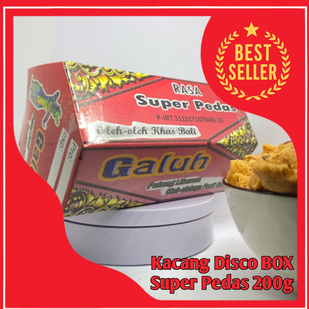

Kacang Disco Galuh Box 200g – Oleh Oleh Khas Bali Rasa Super Pedas, Camilan Lebaran Renyah Halal