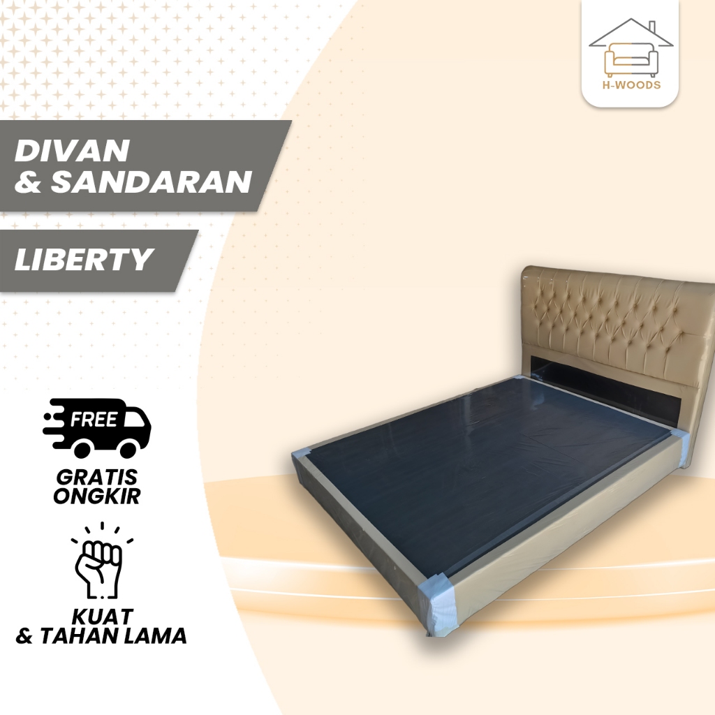 HWOODS Divan & Sandaran Liberty120x 200