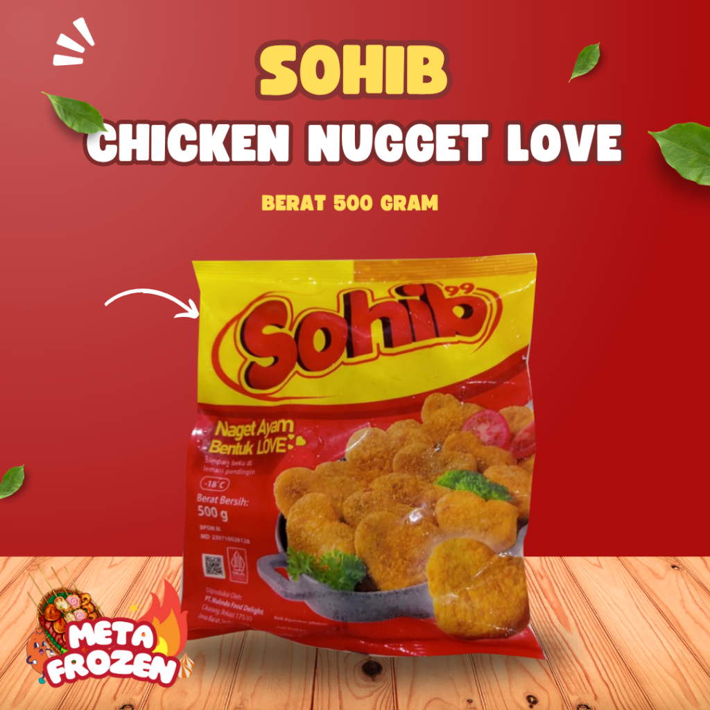 

Sohib Nugget Ayam Bentuk Love 500 Grams Original Product