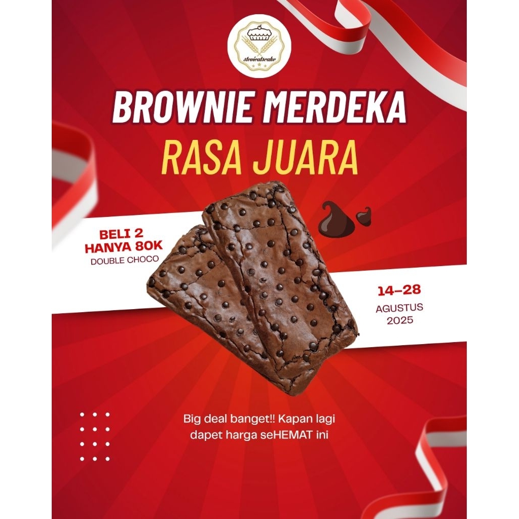 

PROMO MERDEKA JUARA - FUDGY BROWNIES