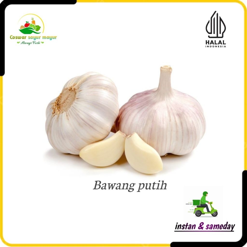 

Bawang putih fresh ( 250gram ) bumbu dapur praktis/bawang putih kiloan/wangi dan gurih