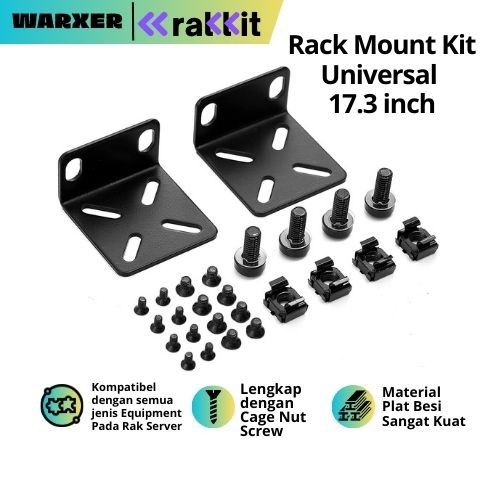 Best Seller RAKKIT Rackmount Kit Rak Server Kuping Bracket Kupingan Rak Mikrotik Cisco Vsol Tplink H
