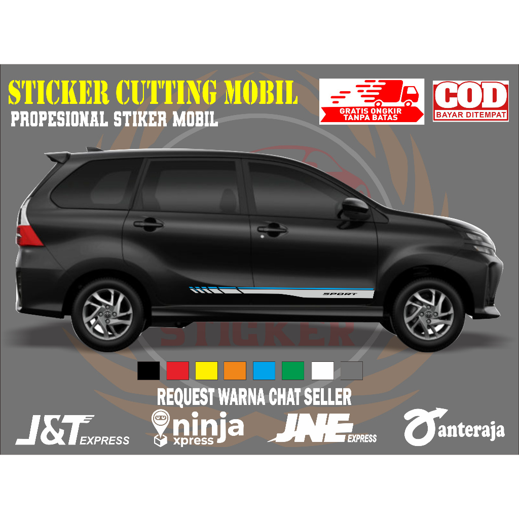 sticker mobil xenia sticker mobil daihastu xenia sticker xenia keren stiker variasi body mobil keren