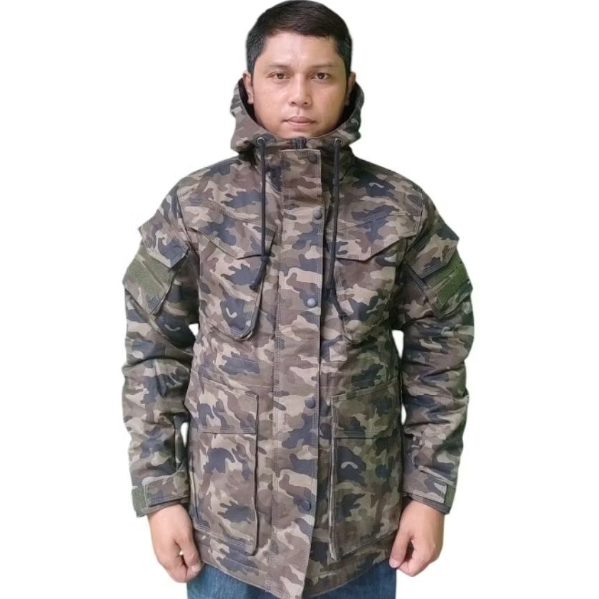 Jaket parka army gurun pasir