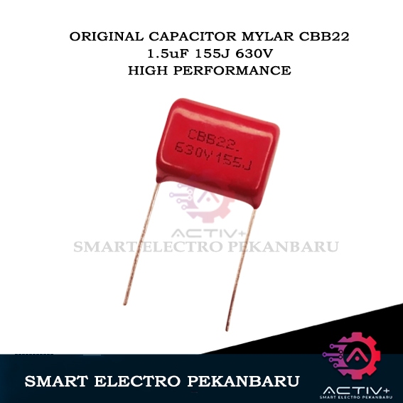 ORIGINAL MYLAR 155J 630V 1.5uF CBB22 CAPACITOR MILAR 1.5UF 1500NF 630 V CAPASITOR 155 J KAPASITOR 15
