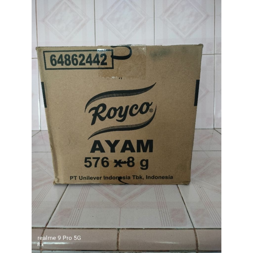 

royco rasa ayam 1 karton (576 sachet x 8 gram) | royco rasa sapi 1 karton
