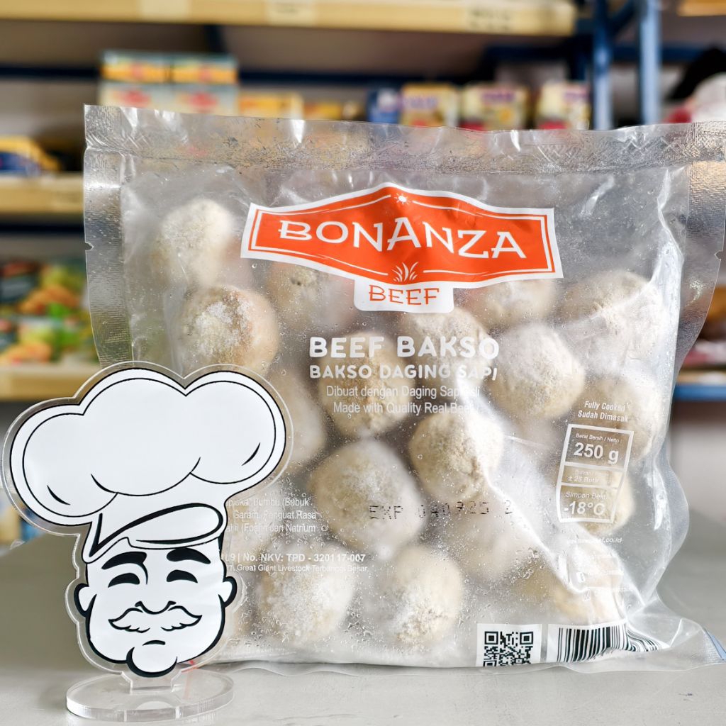 

Bonanza Bakso 250Gr / Bakso Sapi Bonanza 250Gr / Daging Bakso Sapi Bonanza