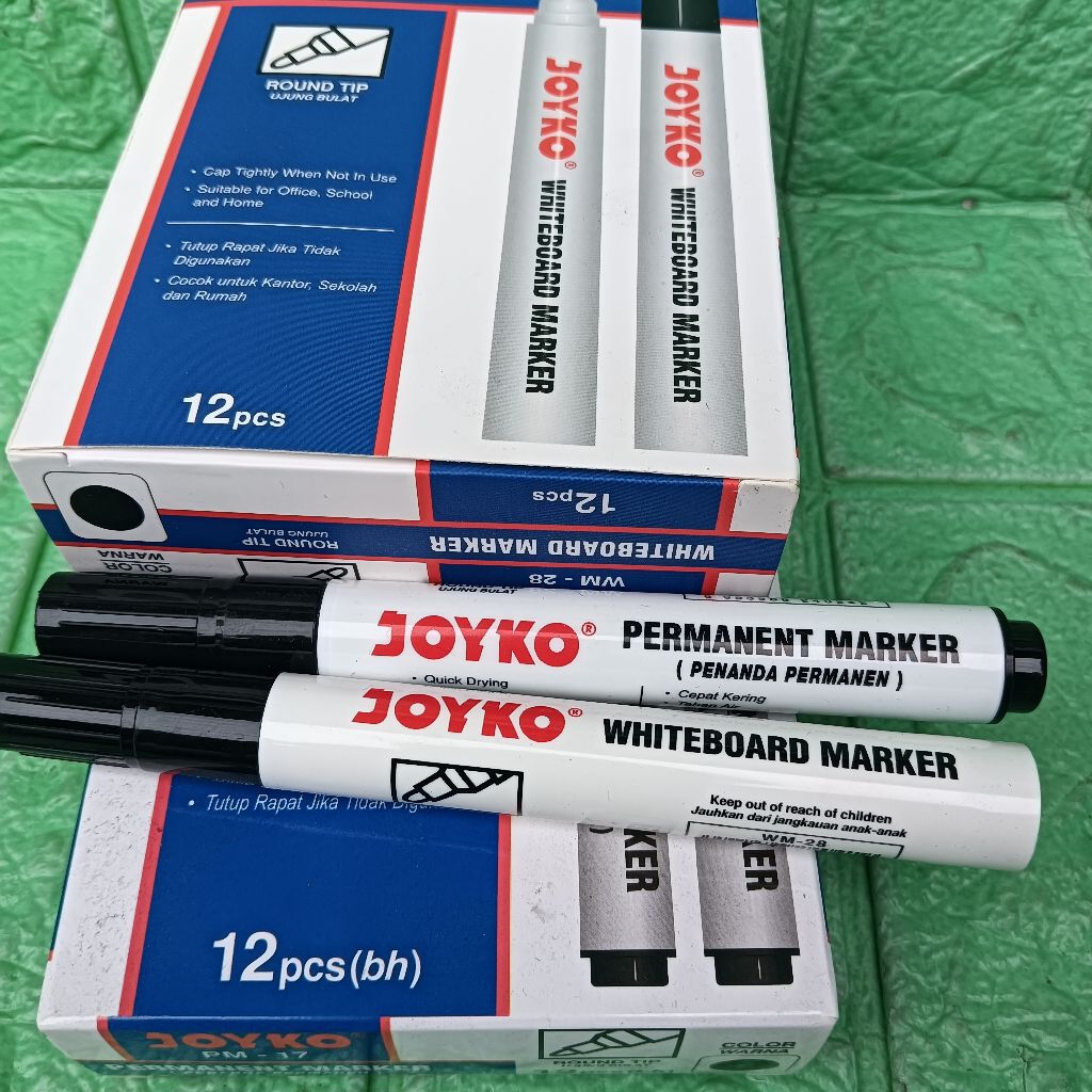 

Spidol Papan Tulis Bisa Dihapus Dan Permanen Hitam Joyko WB White Board Permanent Marker