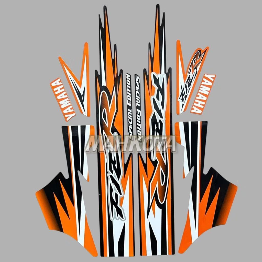 striping stiker yamaha F1ZR fizr fiz r f1 zr Special edition New stiker List Body Hitam oren oranye