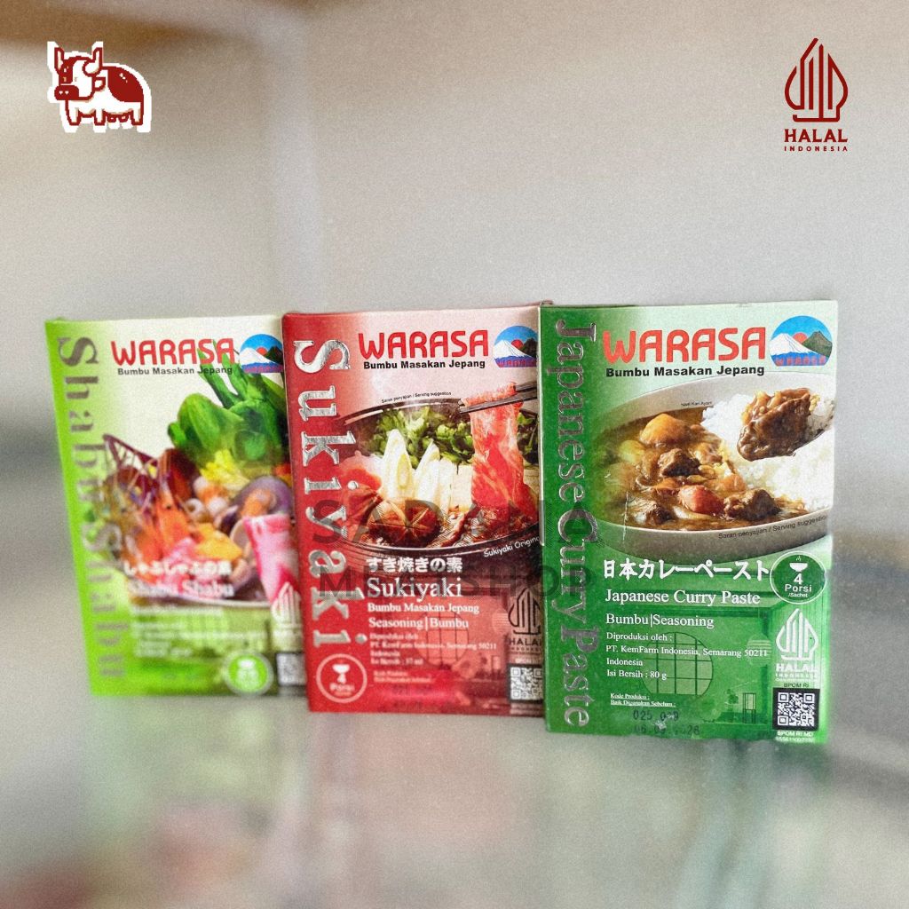 

WARASA Japanese Curry, Sukiyaki, Shabu Shabu – Bumbu Siap Masak 50gr