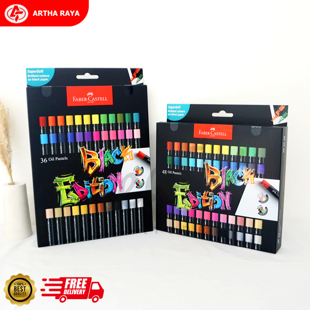 

Faber Castell Oil Pastel 36 Warna Black Edition 220036