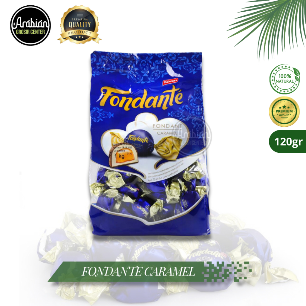 

ELVAN FONDANTE Fondant Caramel 120 GRAM Coklat karamel