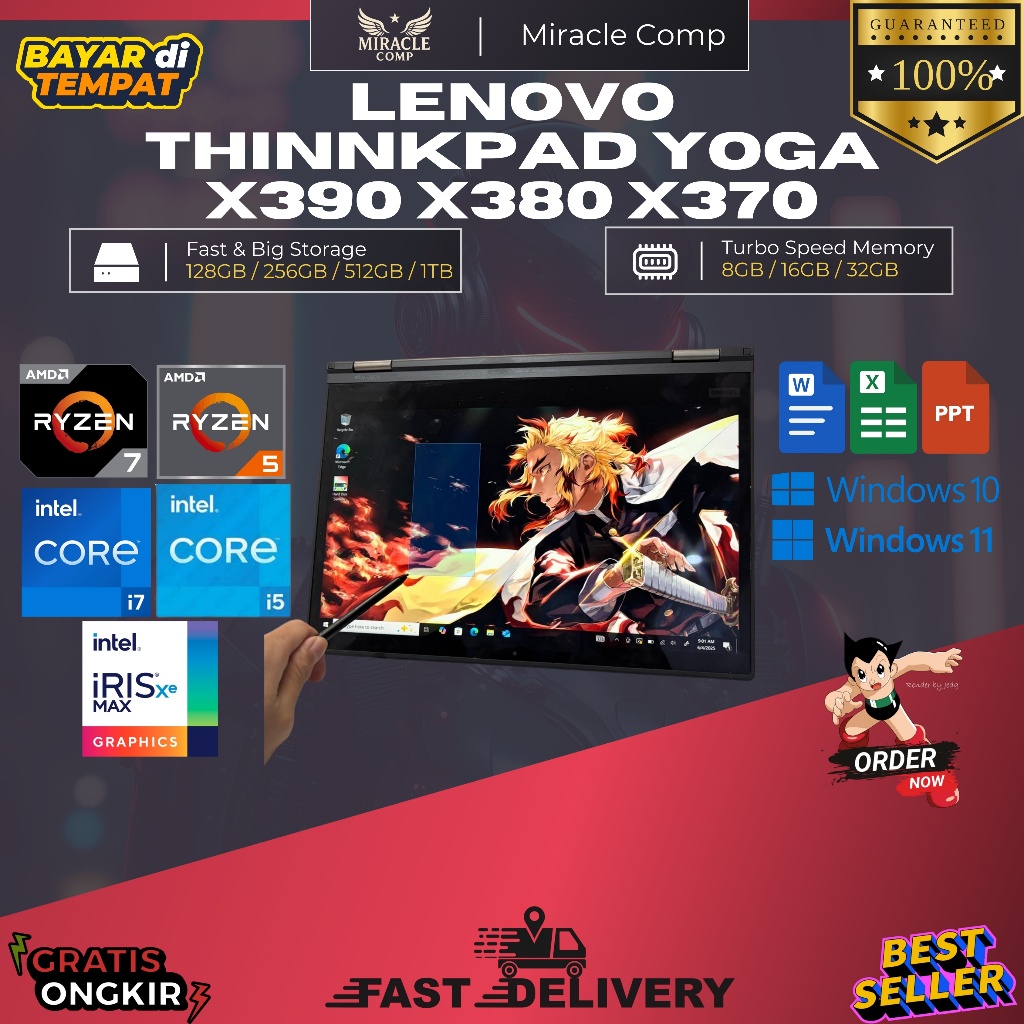 Lenovo Thinkpad YOGA X390 / X380 / Thinkpad YOGA 370 Intel i7 i5 16GB