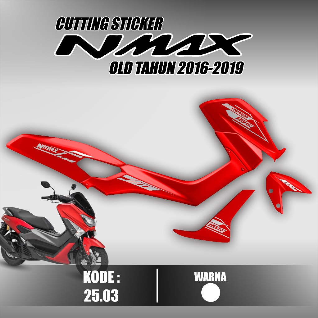 Cutting Sticker Striping Nmax Old 155 Tahun 2016 2017 2018 2019 Copy Transparan Style - Cutting Stic