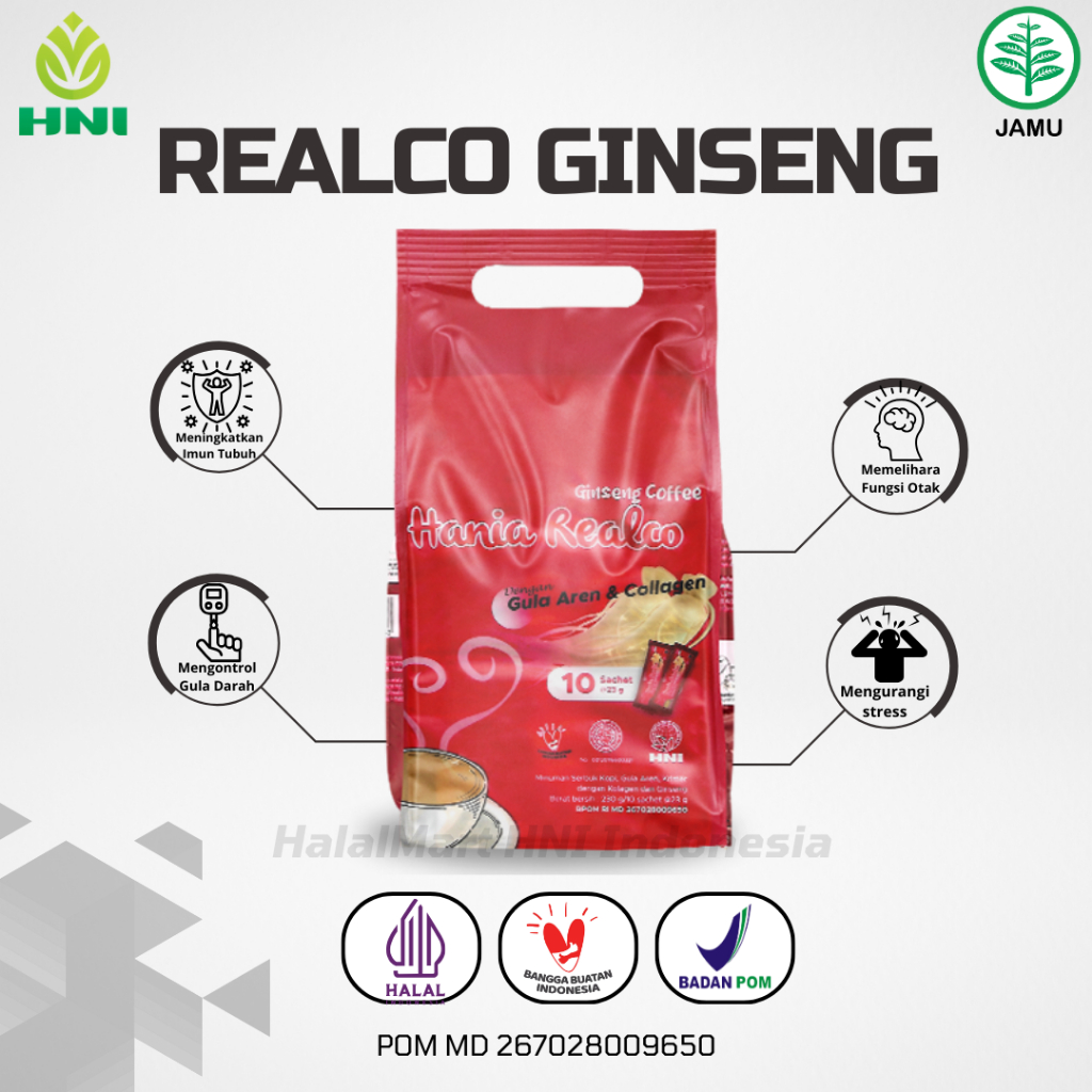 

Hania Realco Ginseng Dengan Gula Aren & Collagen Minuman Serbuk Kopi Gula Aren Krimer Dengan Kolagen Dan Gingseng Meningkatkan Produksi Sel Darah, Mengurangi Penuaan Kulit, Mengurangi Perdangan. Terlaris