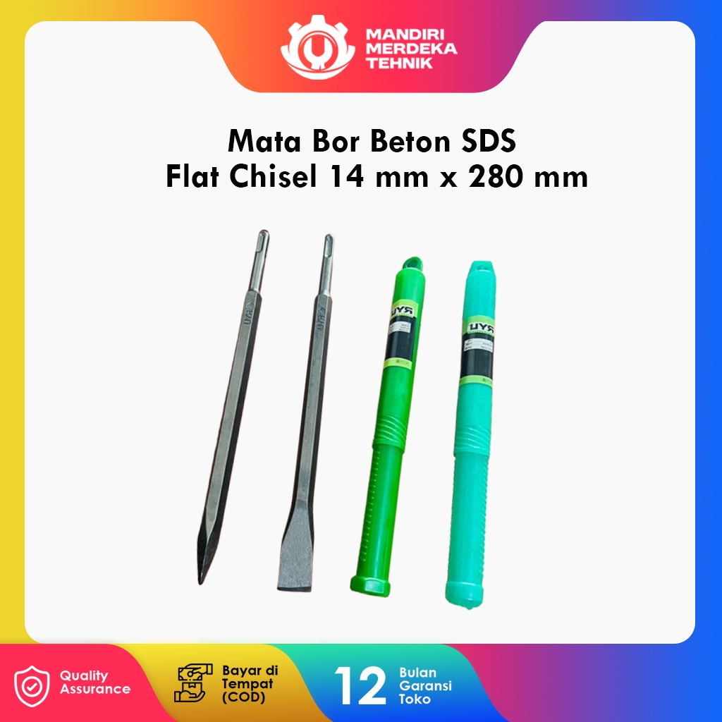 PROMO TERMURAH Mata Bor Bobok Beton SDS Plus 14mm x 280 mm Cocok Untuk Makita Bosch Maktec Dll