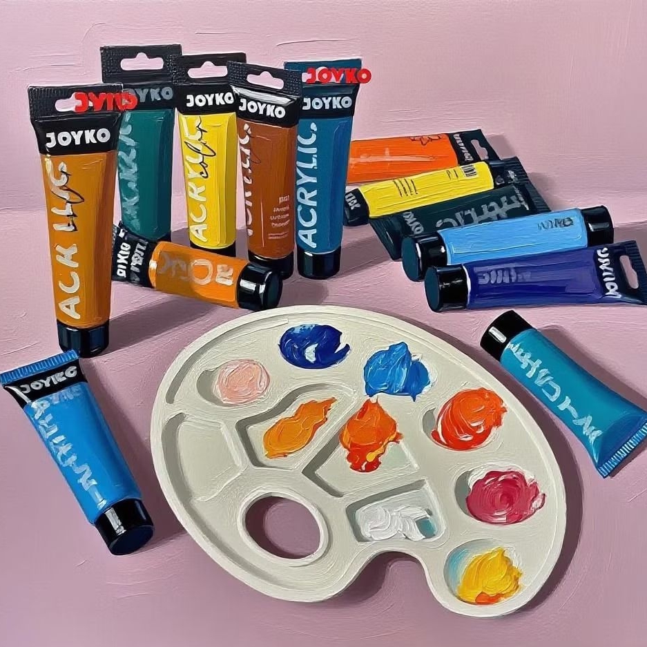 

Cat Lukis Cat Acrylic Cat Lukis Gold Silver Warna Joyco 30ml