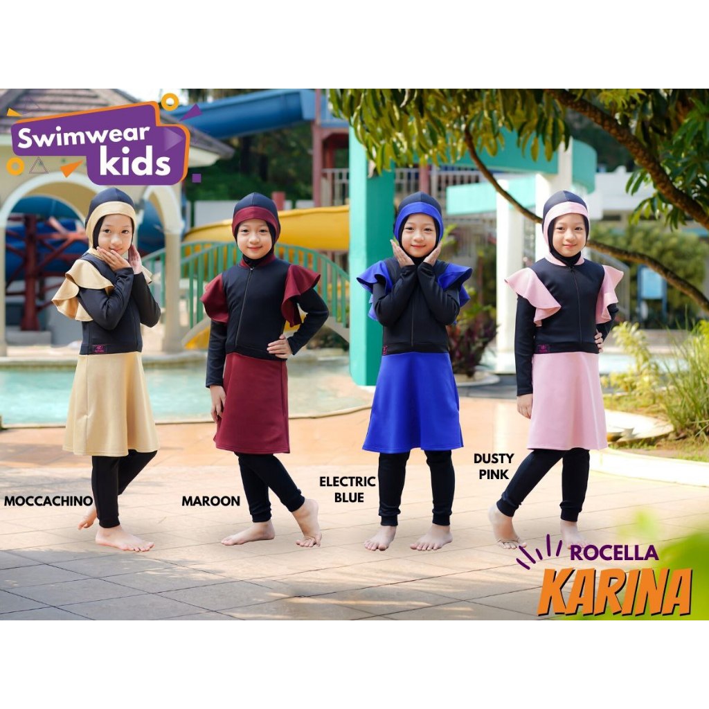 ROCELLA SWIMWEAR KIDS - ROCELLA KARINA - BAJU RENANG ANAK - BAJU RENANG MUSLIMAH
