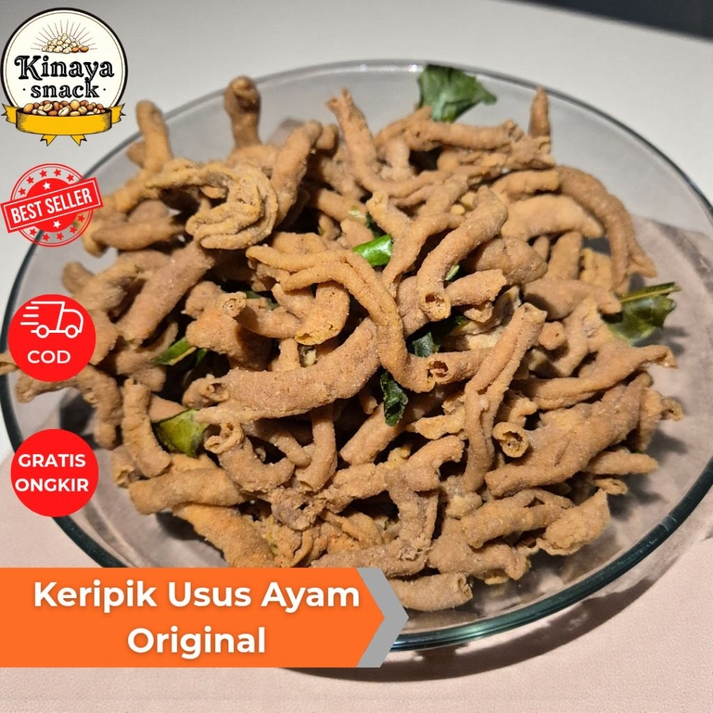 

Keripik Usus Ayam Original Daun Jeruk super crispy 500gram 1kg Cemilan Snack