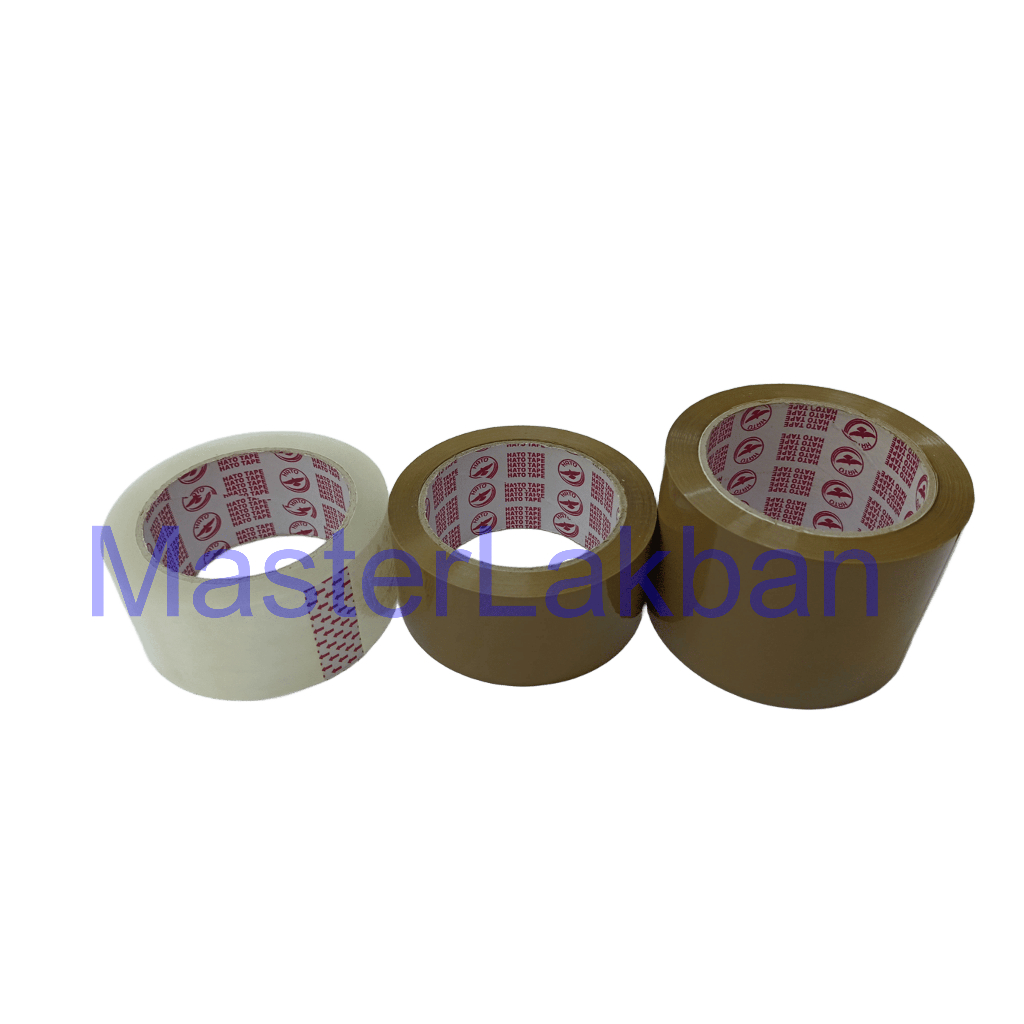

Lakban Bening / OPP Tape Bening dan Coklat 2 INCH x 90 Yard HATO