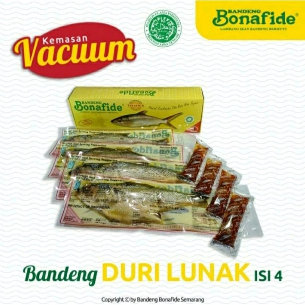 

Bandeng Duri Lunak Bandeng Bonafide Vaccum BESAR (Isi 4 ekor)