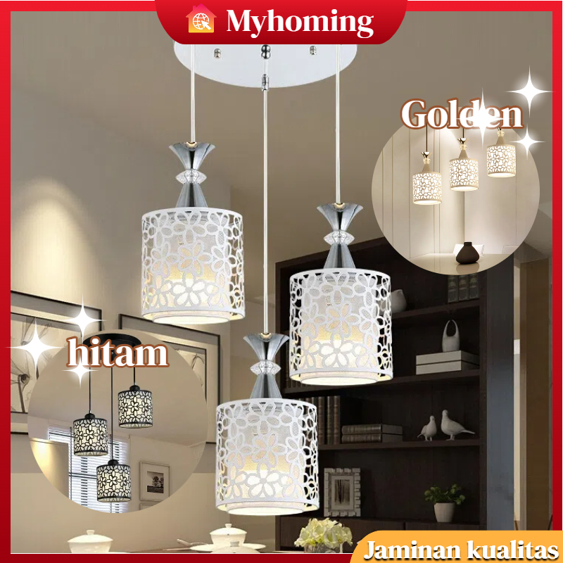 【Harga Minimum】COD 3 Lampu Gantung Minimalis LED Modern Bentuk Kelopak untuk lampu ruang tamu dapur