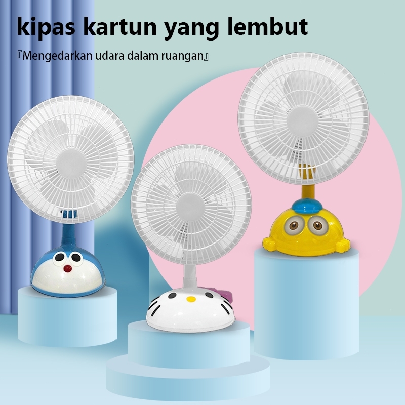 Kipas Angin Karakter Kipas Mini Portable Kipas Angin Meja Kipas Angin Duduk Karakter