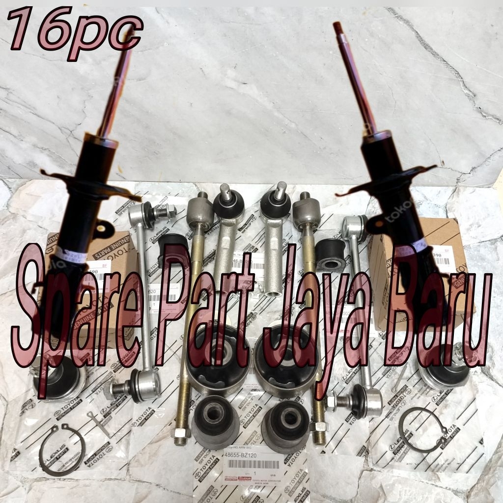 Paketan Kaki Kaki Depan Rush Terios 2007-2017 16pc Shock Breaker Depan Set Tie rod End Long Tie Rod 