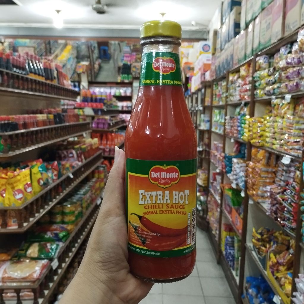 

DELMONTE EXTRA HOT CHILLI SAUCE SAMBAL EKSTRA PEDAS SAUS BOTOL 330 ml